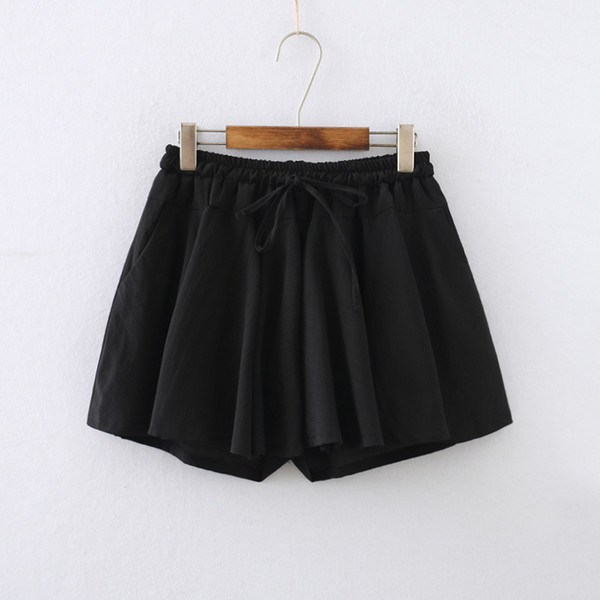 σορτς Κομψή γυναικεία σε μπεζ, μαύρο και ροζ