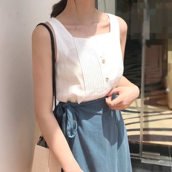 Φρέσκα καλοκαίρι shirt για τις κυρίες σε λευκό και καφέ χρώμα