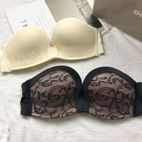 τύπο σουτιέν bridzhitka σέξι κυρία με δαντέλα σε μαύρο και άσπρο