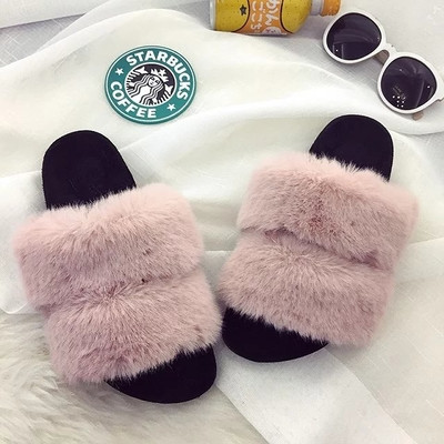 Γυναικείες παντόφλες σε ροζ, γκρι και μαύρο χρώμα