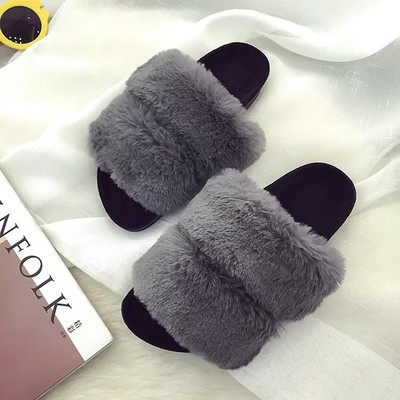 Γυναικείες παντόφλες σε ροζ, γκρι και μαύρο χρώμα