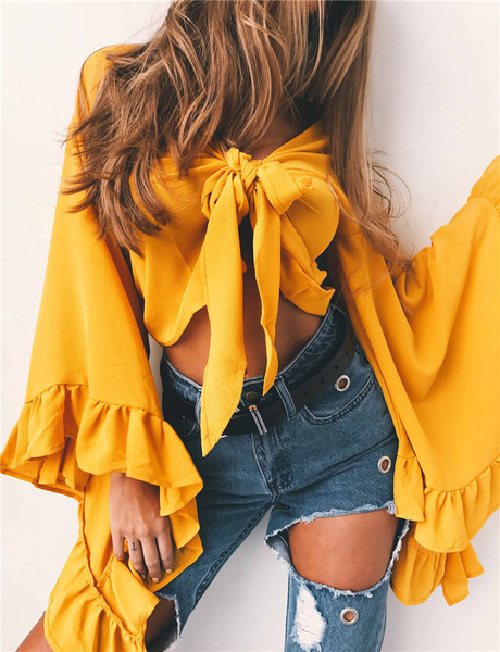 Μοναδική κυρίες μπλούζα με φαρδιά μανίκια πολύ ενδιαφέρον σε τέσσερα διαφορετικά χρώματα