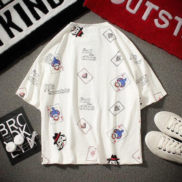 Αντρικά κομψή μπλούζα κατάλληλο για τη ζωή στα γκρι και λευκό χάρτες εικόνας