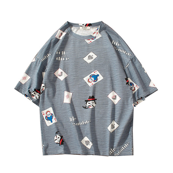 Αντρικά κομψή μπλούζα κατάλληλο για τη ζωή στα γκρι και λευκό χάρτες εικόνας