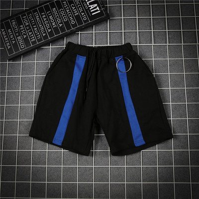 σορτς Αθλητισμός ανδρών σε μαύρο χρώμα με χρωματιστές κορδέλες