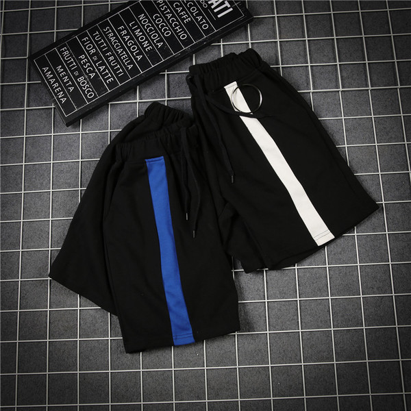 σορτς Αθλητισμός ανδρών σε μαύρο χρώμα με χρωματιστές κορδέλες