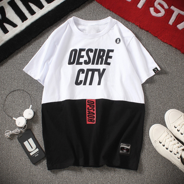 πουκάμισο Κομψή ανδρών σε μαύρο και άσπρο με την επιγραφή