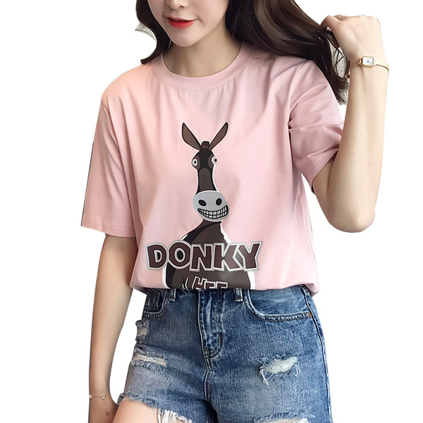 Γλυκό shirt για τις κυρίες freestyle με εικόνα από το cartoon