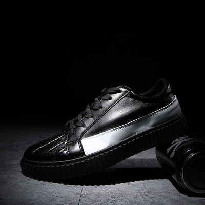 πάνινα παπούτσια Κομψή ανδρών κατάλληλο για ζωή σε μαύρο και άσπρο