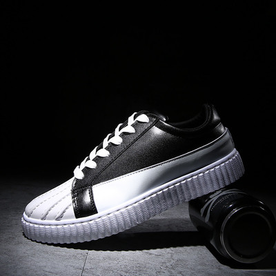 πάνινα παπούτσια Κομψή ανδρών κατάλληλο για ζωή σε μαύρο και άσπρο