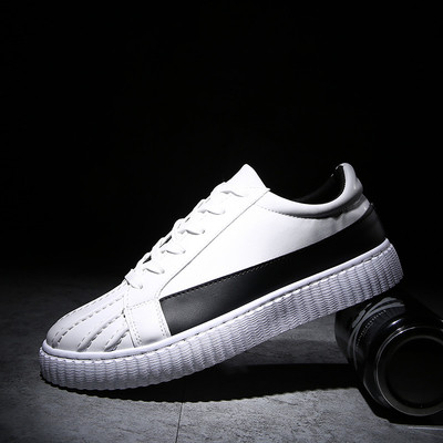 πάνινα παπούτσια Κομψή ανδρών κατάλληλο για ζωή σε μαύρο και άσπρο