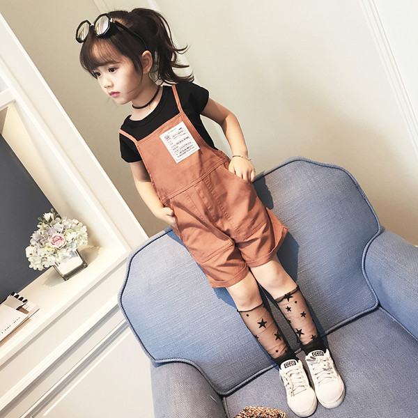 Παιδικό ολόσωμο παντελόνι  για κορίτσια σε δύο χρώματα