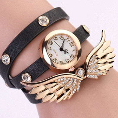 Дамски елегантен часовник тип гривна с много красиви украшения