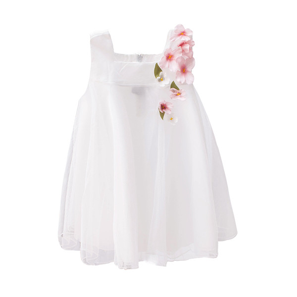 Διαφανείς παιδιά ντύνονται για τα κορίτσια με λουλούδια σε μπλε, ροζ και λευκό
