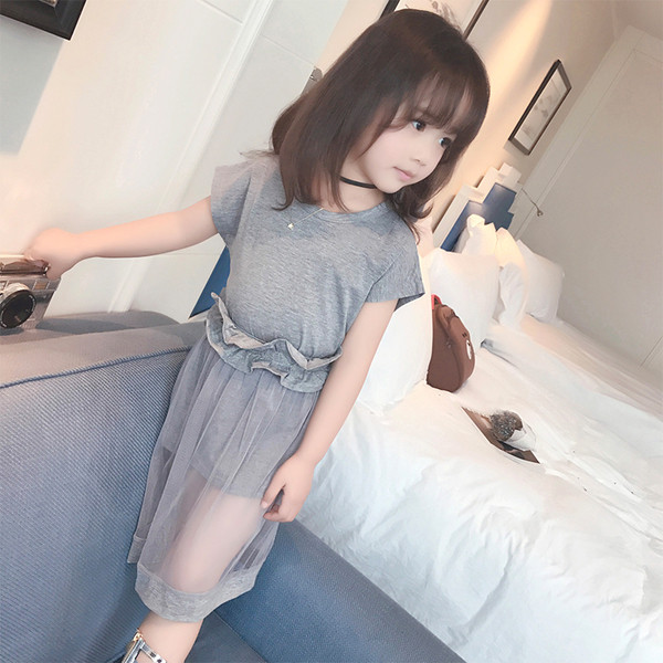 Γλυκό παιδικό σετ για αγόρια - φούστα  + μπλουζάκι, σε γκρι και μαύρο χρώμα