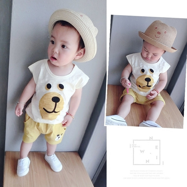 Сладък детски комплект за момчета и момичета с изображение