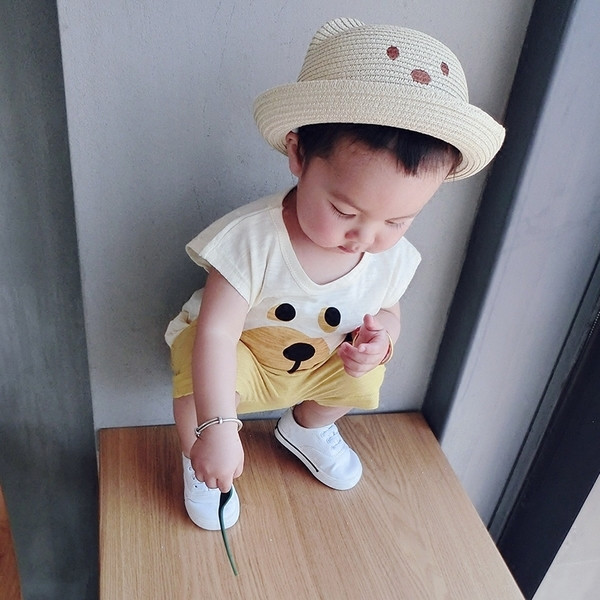 Сладък детски комплект за момчета и момичета с изображение