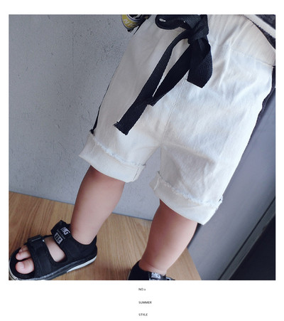 Детски панталони за момчета в зелен, жълт, червен и бял цвят