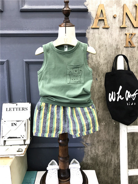 Παιδικό σετ για αγόρια σε πράσινο χρώμα