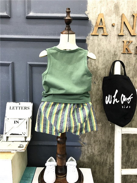 Παιδικό σετ για αγόρια σε πράσινο χρώμα