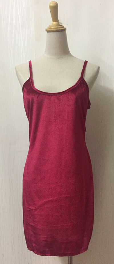 Το βράδυ κυρίες σύντομη βελούδινο φόρεμα