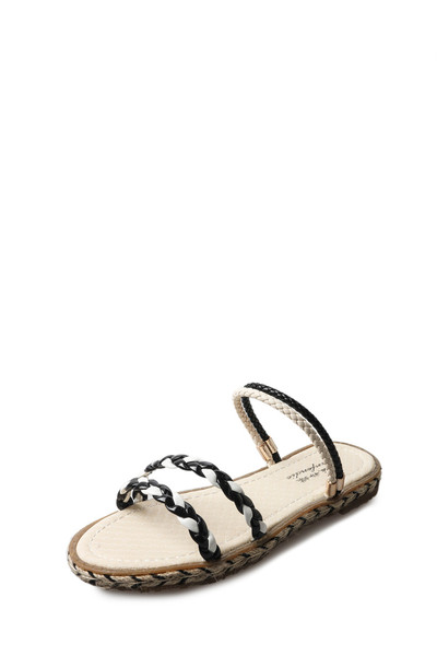 Φρέσκα σανδάλια για τις κυρίες με υφαντά λουριά