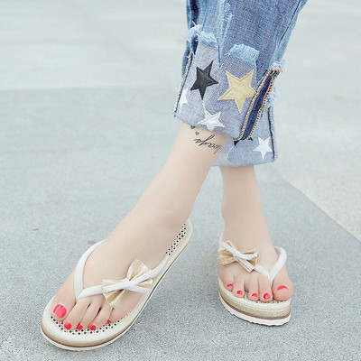 Άνετες γυναικείες παντόφλες με κορδέλα