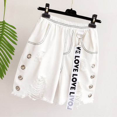 σορτς σύγχρονες γυναίκες με ελαστικά και μεταλλικά δακτυλίδια