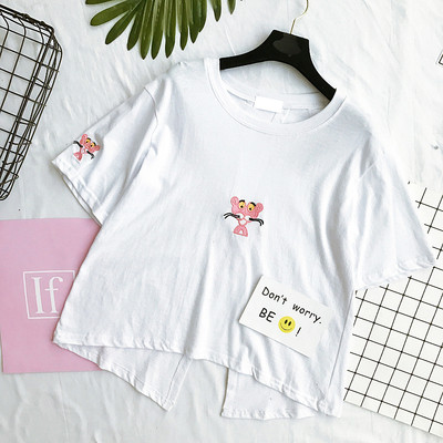 Καθημερινά T-shirt για τις κυρίες σε λευκό, κίτρινο, μαύρο και ροζ