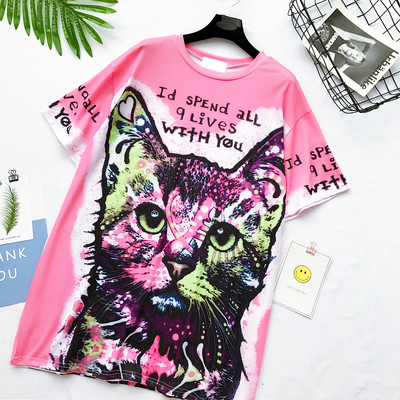 Цветни дамски блузони с изображение и надписи