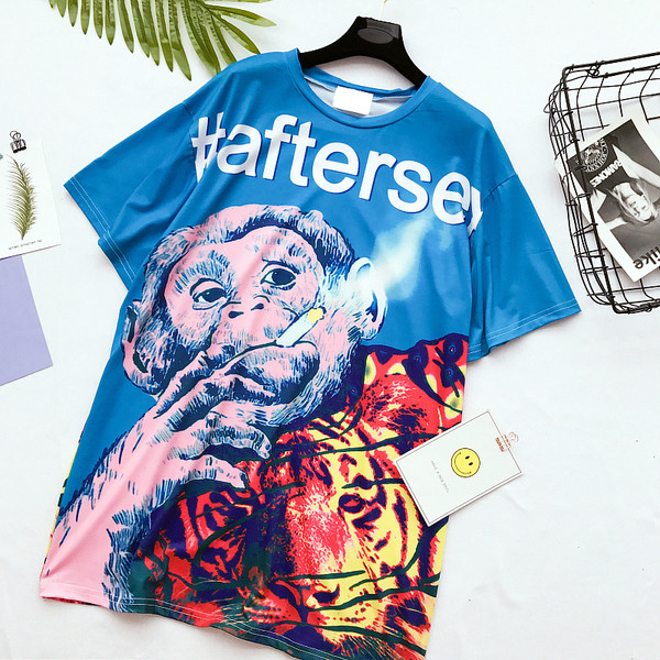 Цветни дамски блузони с изображение и надписи