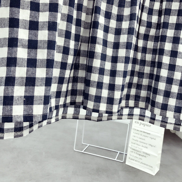 Κυρίες καρό πουκάμισο με μπλε χρώμα