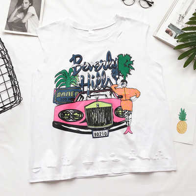 Φρέσκα κυρίες πουκάμισο με μια εικόνα σε διάφορα χρώματα