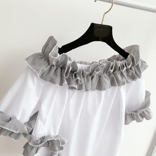 Κυρίες πουκάμισο με ρίγες σε τέσσερα χρώματα