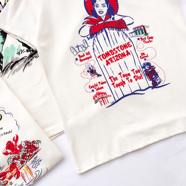 Casual κορυφές σε λευκό με διάφορες εικόνες