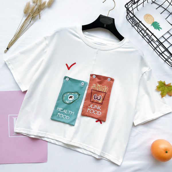 Μπλούζες με κοντό μανίκι σε λευκό freestyle