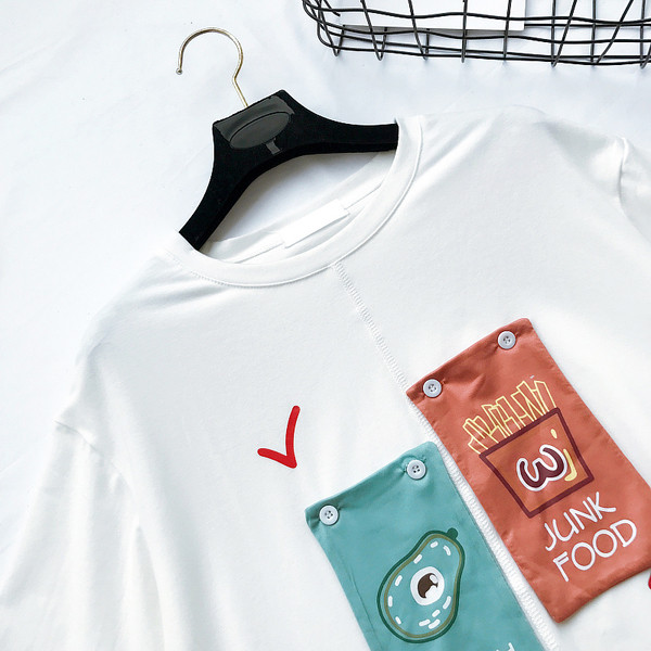 Μπλούζες με κοντό μανίκι σε λευκό freestyle