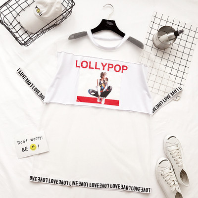 Διαφανής κυρίες μπλούζα σε λευκό και μαύρο