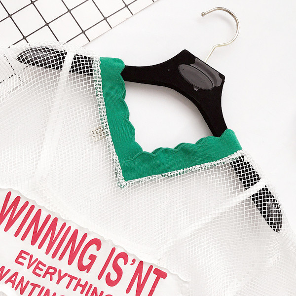 Καλοκαίρι Γυναικεία Μπλούζα - διαφανές, λευκό και μαύρο