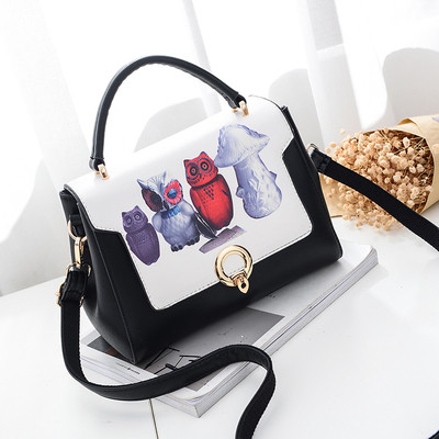 Οι γυναίκες κομψή και όμορφη τσάντες με εκτύπωση και στις ακόλουθες διαστάσεις - 25 εκατοστά, 19 cm, 12 εκατοστά