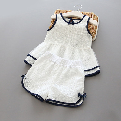 Παιδικό σετ για κορίτσια - σορτς + αμάνικο