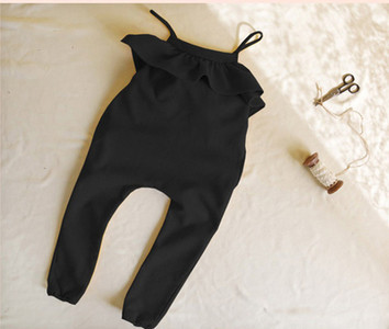 Όμορφο παιδικό λόσωμο παντελόνι για κορίτσια σε μαύρο και κίτρινο χρώμα