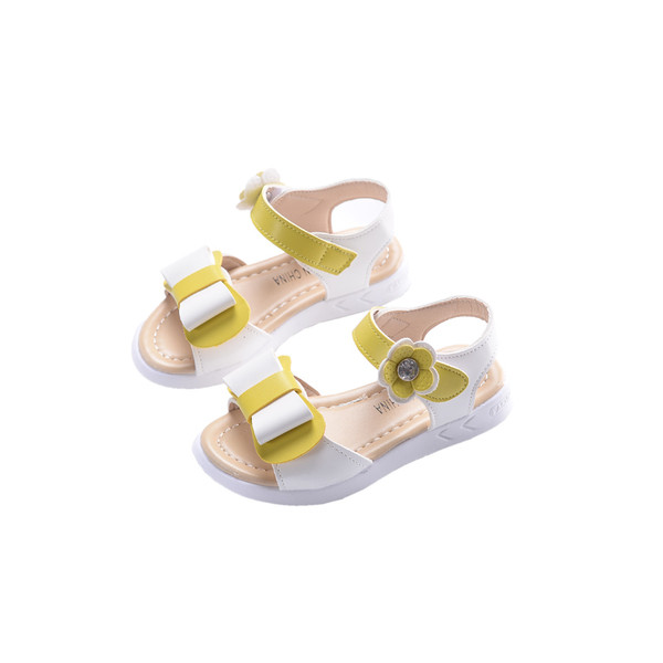 Γλυκό Παιδικά σανδάλια για τα κορίτσια με κορδέλα και λουλούδι
