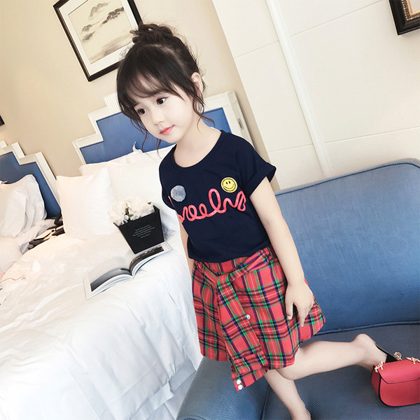 Комплект за момичета - блуза + панталон тип пола 