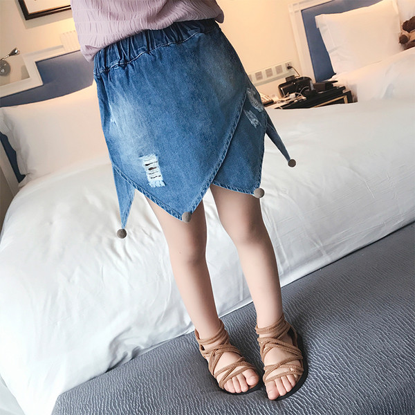 Интересен модел детска пола за момичета - ластична