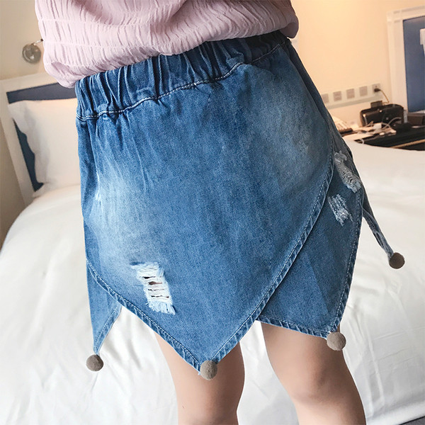 Интересен модел детска пола за момичета - ластична