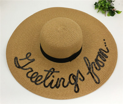 Страхотна плажна шапка с бродиран надпис - 11 модела