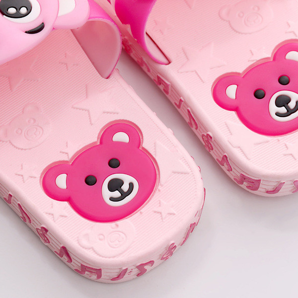 Сладки детски чехли за момичета и момчета в син, розов и жълт цвят