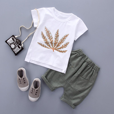 Сладко детско комплектче с раиран панталон + тениска