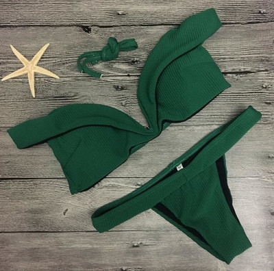 Стилен модел дамски бански костюм в няколко разцветки